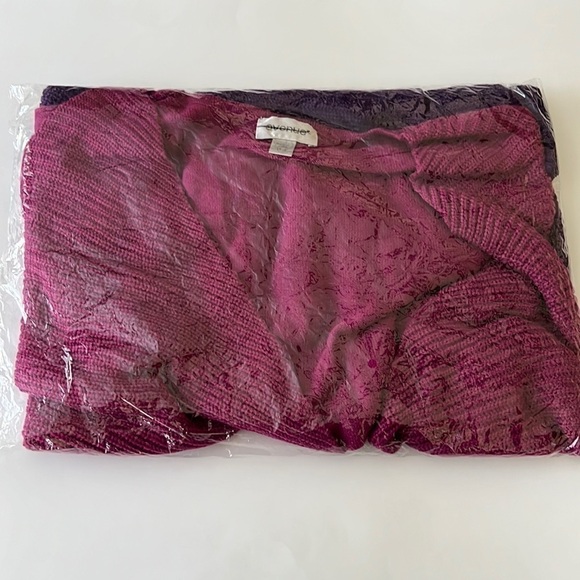 Pink & purple ombre long open front sweater 14/16 - Picture 7 of 8